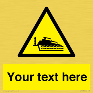 Custom warning grounding cruiser on lock cill